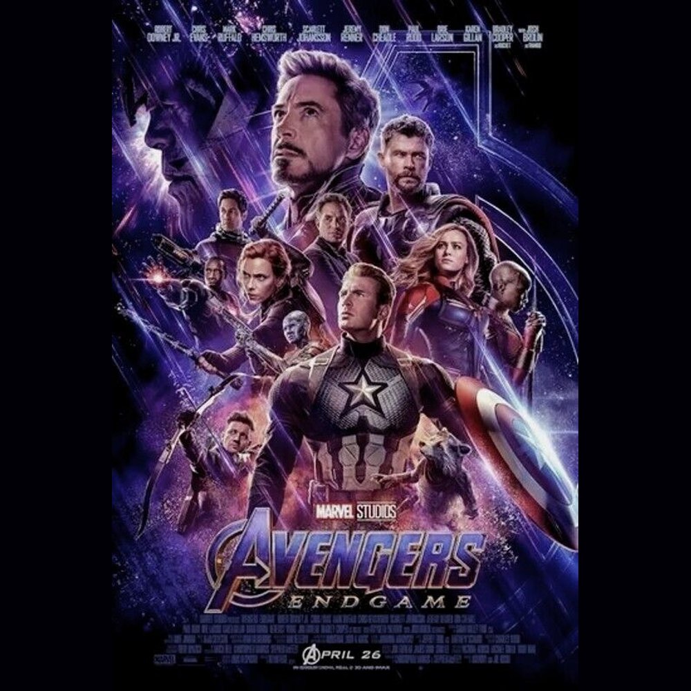 Avengers End Game Movie Poster 24" x 36" New! Art:Art Posters Style Your Walls